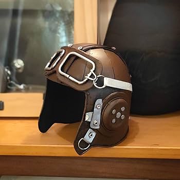 Amazon.com: TRABEATOGA Fighter Pilot Helmet Model Decorative